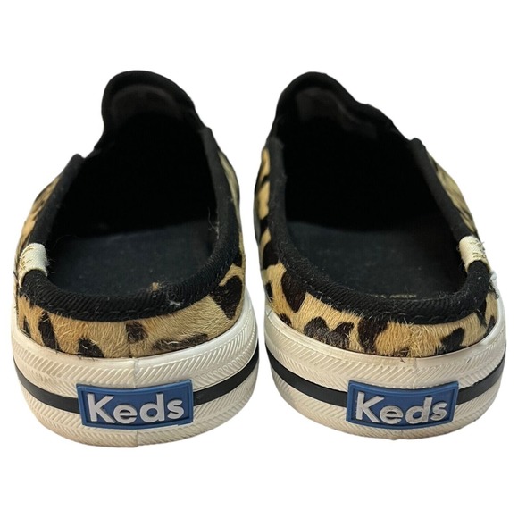 Keds Kate Spade New York Shoes Womens 7.5 Double Decker Mule Calf Hair Leopard - Picture 10 of 13